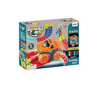 QUXVUIS Voiture de Course ferroviaire Souple, Piste de Course sûre et Non Toxique pour Un Temps Jeu Doux, Piste assemblée en ABS, Jouet, Ensemble Voitures, Train, Type 2