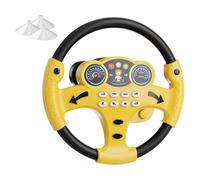 QUXVUIS Volant de Conduite Rond pour Enfants, Jouet interactif Portable, Cadeau Amusant pour des Moments de Jeu éducatifs, Jouet Simulation Conduite, Cadeau sensoriel pour Les fêtes