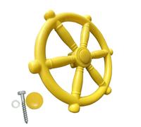 QUXVUIS Volant Jouet en Plastique Maternelle Navire balançoire Jouets Jardin extérieur Parc Aire de Jeux Jouer Jeu Divertissement, Jaune