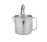 QUYBSGWJ Bouilloire en Acier Inoxydable Extérieure De Grande Capacité Durable, Polyvalente avec des Poignées Et des Couvercles Portables.,Argent,12 * 12 * 12.5cm