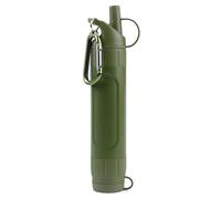 QUYBSGWJ Paille de Purification d'eau Portable avec Filtre à Charbon et Clip Carabiner pour Le Camping et la Survie en Milieu Sauvage,Vert,4.6 * 4.6 * 20cm
