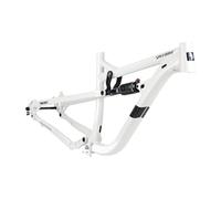 QUYCOIU 29ER Cadres De Vélo Montagne Tout Suspendu Cadre Semi-rigide DH/AM Descente 16"17"18" Frein À Disque Axe Traversant BOOST 12X148Mm Avec Amortisseur Acheminement Semi-interne(White,17")