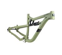 QUYCOIU 29ER Cadres De Vélo Montagne Tout Suspendu Cadre Semi-rigide DH/AM Descente 16"17"18" Frein À Disque Axe Traversant BOOST 12X148Mm Avec Amortisseur Acheminement Semi-interne(Green,16")