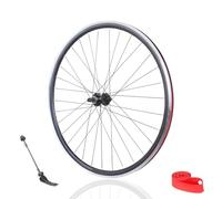QUYCOIU 700C*23C-25C-28C-32C Jeu De Roues De Course C Frein Jantes À Double 100/135Mm À Dégagement Rapide 32H V Frein Moyeu Rotatif pour 6-9Vitesses Roue Libre Rotative(Rear)