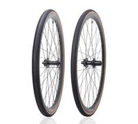 QUYCOIU 700c Frein À Disque Paire De Roues Vélo Route Gravel Avant 2 Arrière 4 Roulements 12x100/12x142 Mm Alliage D'aluminium Moyeux À Axe Traversant 32H HG Casstte pour 7-12s(Front+Rea+Tire)