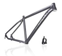 QUYCOIU Cadre De Vélo Montagne 27,5"/29" Cadre De Vélo XC Semi-rigide Freins À Disque 17"19"Cadres En Alliage D'aluminium Fixation Rapide 135Mm Câblage Semi-interne Max Pneus 29X2,35"(Gray,27.5*17")