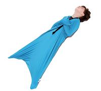 QUYCOIU Chaussette Corporelle Sensorielle Chaussette Complète Corps Aide À l'Autisme TDAH Trouble du Traitement Sensoriel Le Sac Sensoriel Aide Enfants Et Adultes À Se Cal(Sky Blue,M/Medium)