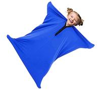 QUYCOIU Chaussette Sensorielle Feuille Compression Sensorielle Chaussettes Extensibles D'enveloppement Corporel L'anxiété Autistique Thérapie Calmante Enfant/Adulte(Blue,L/Large-71*142cm)