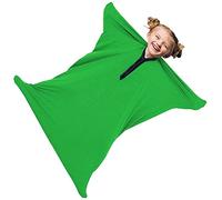 QUYCOIU Chaussette Sensorielle Feuille Compression Sensorielle Chaussettes Extensibles D'enveloppement Corporel L'anxiété Autistique Thérapie Calmante Enfant/Adulte(Green,M/Medium-69*119cm)