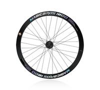 QUYCOIU Paire De Roues Pour Vélo À Pignon Fixe 700C Alliage D'aluminium Vélo De Piste Roues Frein V-Brake 100/120Mm Moyeux À Roulements Hauteur Jante 40/60Mm Pour 23-28C(40mm-Front)