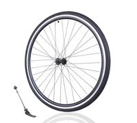 QUYCOIU Paire De Roues pour Vélo De Route 700C*23C-25C-28C-32C Roues Carter C Brake Double Paroi en Aluminium Moyeu À Frein V-Brake À Démontage Rapide 32H 100/135Mm pour 7-10 Vitesses(Rear+Tyre)