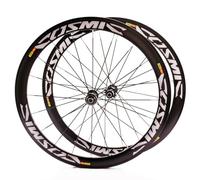 QUYCOIU Paire De Roues Pour Vélo De Route 700C Hauteur De Jante 40/50Mm Roues En Alliage D'aluminium Frein V-brake 9 * 100/10 * 130Mm Moyeu HG 20H Pour Cassette 7-12 Vitesses(Front+Rear,50MM)