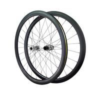 QUYCOIU Roues À Jantes Larges Fibre Carbone 700C Frein À Disque 38Mm/50Mm Axe Traversant 100/142Mm Base HG/MS/XDR Tower Pour 7-12 Vitesses Paire Roues Tout-terrain(Silver-38MM,Tower-ms)