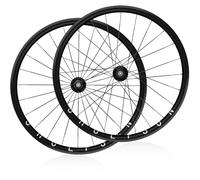 QUYCOIU Vélo De Piste 700C Jantes en Alliage D'aluminium De 40 Mm Roulements CNC Frein V-Brake F100/R120 Mm 20/24H Paire De Roues À Pignon Fixe pour Pneus Extérieurs De 23 À 28 Mm