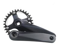 QUYCOIU VTT Pédalier 152/165/170MM Cône Carré Vitesse Unique 104 BCD 30/32/34/36/38/40T Plateau pour Vélo De Route/vélo Pliant Jeu De Bras De Manivelle 7/8/9Vitesse(Black 32T,152MM)
