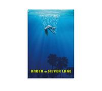QUYEBRHFY Poster Under The Silver Lake - Décoration murale vintage - Poster de film - Décoration de chambre - 30 x 45 cm - Sans cadre