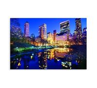 QUYHGAG Central Park, New York - Impression sur toile - Décoration murale pour salon, chambre à coucher - 50 x 75 cm