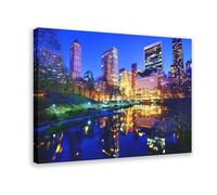 QUYHGAG Central Park, New York - Impression sur toile - Décoration pour chambre à coucher, bureau, chambre - Cadeau - 30 x 45 cm