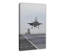 QUYHGAG F-35B Poster sur toile vertical pour chambre à coucher, bureau, chambre à coucher, cadeau (50 x 75 cm)