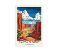 QUYHGAG Impression sur toile du monument national des gorges de Séllye - Décoration murale pour salon, chambre à coucher - 40 x 60 cm