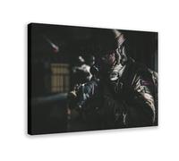 QUYHGAG Poster Commando du Corps des Marines sur toile Décoration de chambre à coucher Bureau Chambre Cadeau 60 x 90 cm