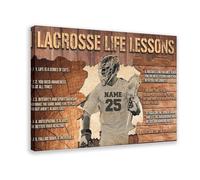 QUYHGAG Poster sur toile avec leçons de vie du hockey - Décoration murale pour salon, chambre à coucher - 40 x 60 cm