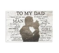 QUYHGAG Poster sur toile Forever Your Little Girl pour décoration de chambre à coucher, bureau, chambre, cadeau 30 x 45 cm