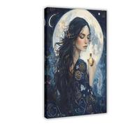 QUYHGAG Poster sur toile représentant la déesse celtique de Kairidwen - Décoration de chambre à coucher, bureau, chambre - Cadeau - 40 x 60 cm