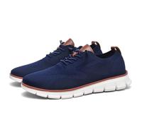 QuyiFa Chaussures Oxford à Lacets, légères et Confortables pour la Marche décontractée, Chaussures urbaines WearReeze Breeze, Baskets en Maille pour Hommes, Chaussures d'affaires (Bleu,45)
