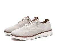 QuyiFa Chaussures Oxford à Lacets, légères et Confortables pour la Marche décontractée, Chaussures urbaines WearReeze Breeze, Baskets en Maille pour Hommes, Chaussures d'affaires (Marron Clair,42)