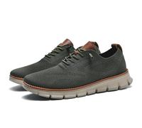 QuyiFa Chaussures Oxford à Lacets, légères et Confortables pour la Marche décontractée, Chaussures urbaines WearReeze Breeze, Baskets en Maille pour Hommes, Chaussures d'affaires (Vert,44)