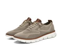 QuyiFa Chaussures Oxford à Lacets, légères et Confortables pour la Marche décontractée, Chaussures urbaines WearReeze Breeze, Baskets en Maille pour Hommes, Chaussures d'affaires (Kaki,48)