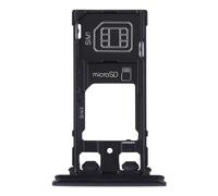 QUYISHAN Tiroir de remplacement pour carte SIM compatible avec Sony Xperia XZ2 Compact Tiroir de carte SIM + Tiroir de carte SIM + Plateau de carte Micro SD (Noir)