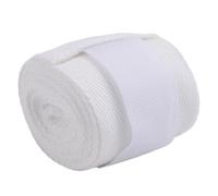 Quystetes 1 bandage de en coton élastique de 2,5 m pour de Muay Thai, Taekwondo, blanc