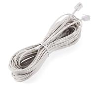 Quystetes 1 câble d'extension de connecteur téléphonique RJ11 blanc de 10 m