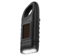 Quystetes 1 lampe de poche à manivelle à énergie solaire, lampe de poche LED rechargeable, lampe de poche de survie, lampe de poche en plastique + composants électroniques pour sports de plein air, A