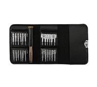 Quystetes 25 en 1 Multifonctionnel Étui en Cuir Manuel Tournevis Bit Set Accessoires de Remplacement Téléphone Portable Notebook Outil de Maintenance