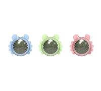 Quystetes 3 PièCes Cataire Mur Boule Chat Comestibles Chat LéCher Jouet Chat à Mâcher Jouet Nettoyage des Dents Chat Morsure Jouet Rotatif IntéRieur Chat Jouet