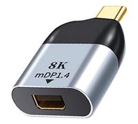 Quystetes Adaptateur Type-C vers Mini DP USB C vers Mini DisplayPort Convertisseur pour 3 8K 4K 60Hz MDP 2020