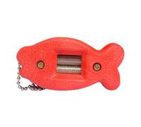 Quystetes Aiguiseur de patins à glace double face portable à suspendre pour chaussures de hockey sur glace - Accessoires de rechange - Rouge