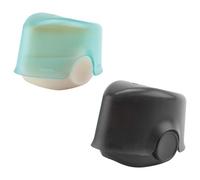 Quystetes Applicateur de Crème Solaire pour Enfants, Ensemble de Pinceaux de Protection Solaire avec Capuchon de Protection, Applicateur de Lotion de Protection Solaire, 2 Pièces (A)