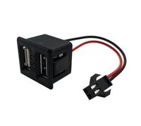 Quystetes Base femelle USB Type-C double couche USB A femelle lampe de charge prise d'alimentation avec connecteur de câble