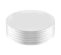 Quystetes Basses à Gâteaux Ronds de 1/2 "D'Épaisseur, 6 Pcs Turdy Cardboard Base pour Les Fournitures de Décoration, Base Para Pastel 12inch