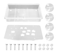 Quystetes Boîtier en Acrylique pour Joystick D' à Monter Soi-Même pour Machine de D'. Bouton de Joystick Pouvant Être Installé pour Vidéo Rétro.