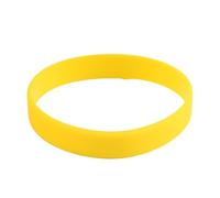 Quystetes Bracelet élastique en caoutchouc de silicone Jaune