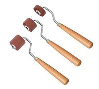 Quystetes Brayer Lot de 3 rouleaux de peinture en caoutchouc pour travaux manuels et peinture à l'huile
