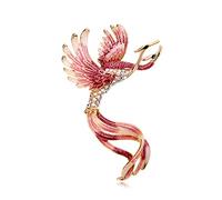 Quystetes Broches en émail en forme de phœnix en forme d'oiseau pour femmes et - Broche de bureau - Cadeau A, Alliage
