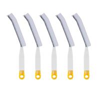 Quystetes Brosse multifonction longue pour suceur plat, brosse de nettoyage à poils durs, salle de bain, fissures au sol, toilettes, sans coins morts, blanc