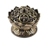 Quystetes Brûleur d'encens en forme de fleur de lotus fait à la main pour décoration de maison ou de bureau