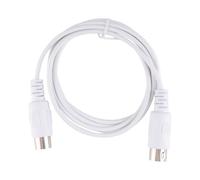 Quystetes Câble d'extension MIDI DIN 5 broches mâle vers mâle / 3,8 m, blanc